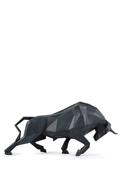 Twistshake Bull Siyah Porselen Heykel