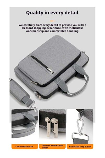 Generic 15.6 Inch Shockproof Waterproof Oxford Laptop Bag – Business Briefcase with Shoulder Strap