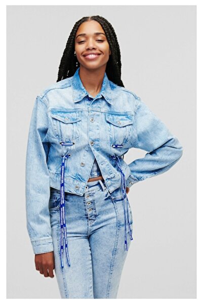 Karl Lagerfeld Denim Jacket - Women's (Size L)