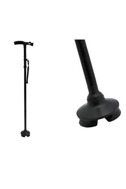 OEM Trusty Cane height adjustable foldable walking stick with flashlight