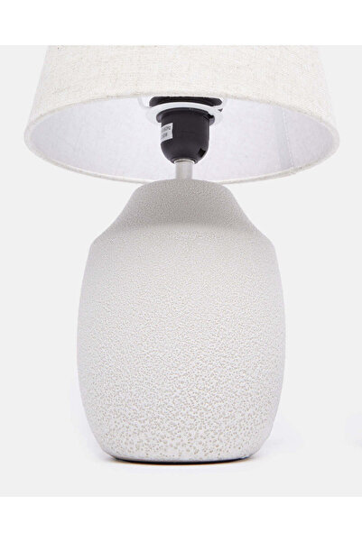 REDTAG White Textured Ceramic Table Lamp
