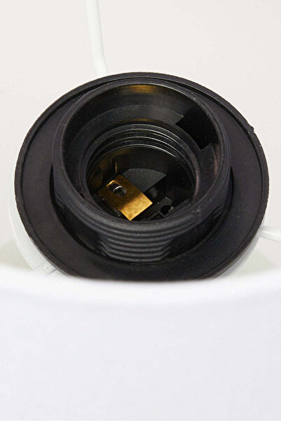 REDTAG Beige Table Lamp With Glass Base