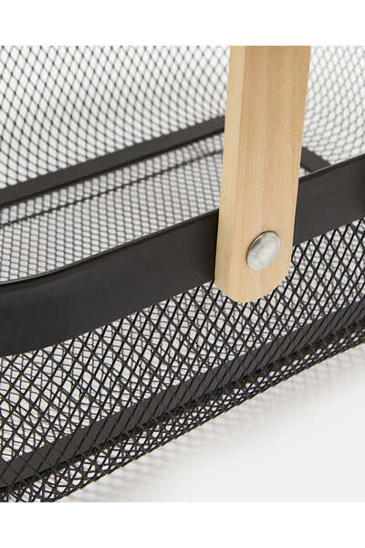 REDTAG Black Rectangle Basket With Handle