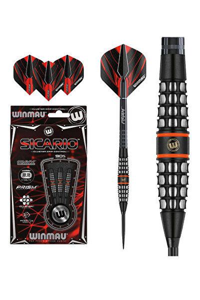 WINMAU Sicario Onyx %90 Tungsten Çelik Uçlu Dart Oku 23 gr