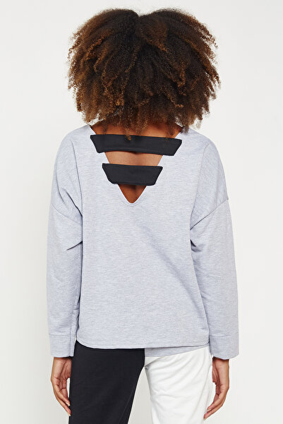 Hopoi Women's Back Strap Detailed Sweatshirt