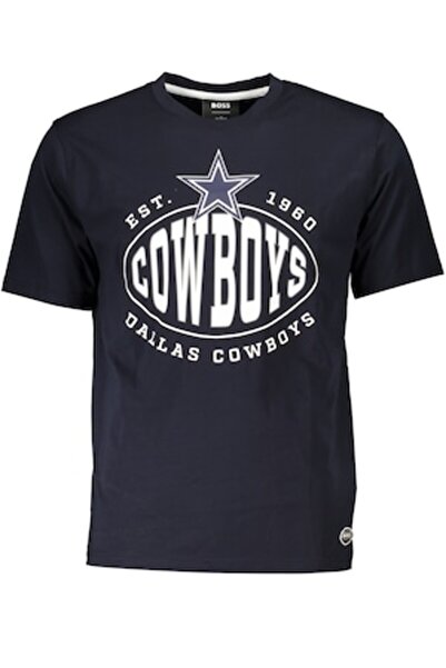 Hugo Boss Men's T-Shirt, 90% Cotton 10% Elastane, Blue, M (INTL)