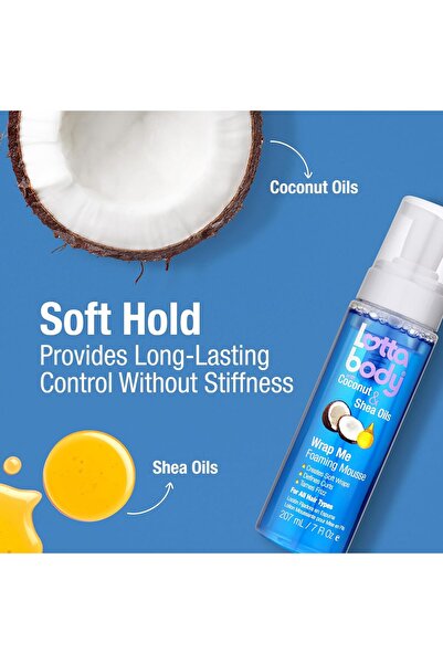 Lottabody Coconut Oil & Shea Wrap Me Foaming Curl Mousse, 207 ml