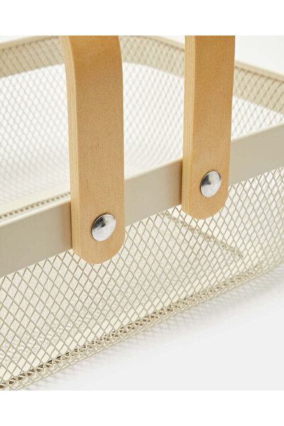 REDTAG White Rectangle Basket With Handle