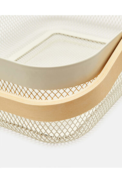 REDTAG White Rectangle Basket With Handle