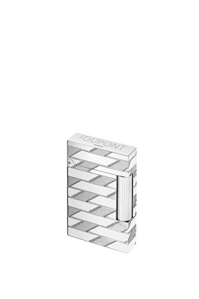 S.T. Dupont Ligne 2 Monogram 1872 Guilloche Gri Puro Çakmağı C16180