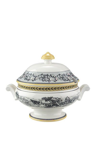 Villeroy & Boch Audun Ferme Desenli Porselen Kapaklı Çorbalık