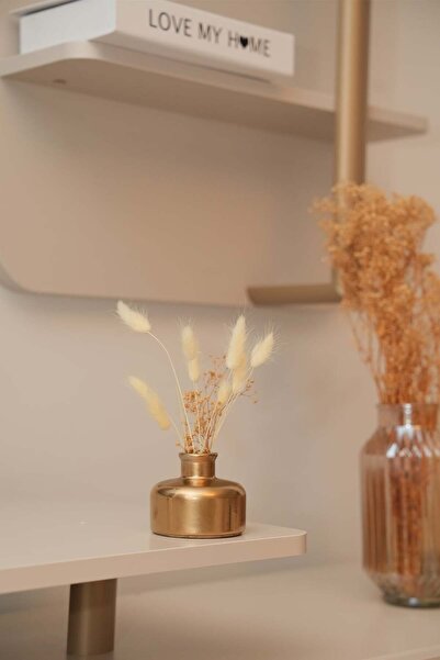 Otaera Gold Round Vase - Minimal Design, Gift-Ready Home Decor, for Flower Ar...