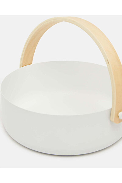 REDTAG White Round Baskets With Handle