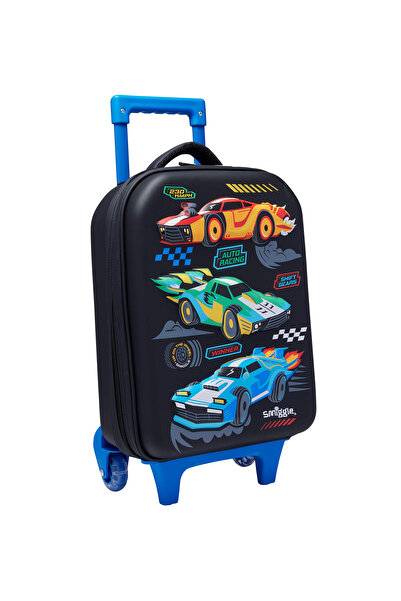 SMIGGLE Curoius Junior Araba Desenli Çekçekli Erkek Çocuk Okul Çantası