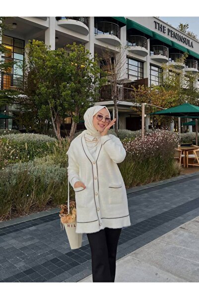 Thebomb Buse Angora Buttoned Cardigan