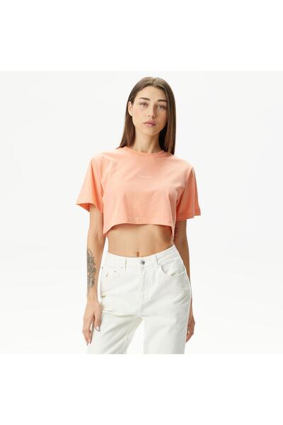 Nautica Women's Orange Relaxed Fit T-Shirt