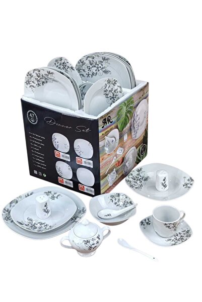 Dania ✨ Luxurious dinnerware set for 6 people – 47 pieces that add a touch of luxury to your table ✨
