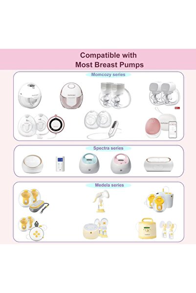 JIMOWANG 17mm Flange Inserts (2pcs) Compatible with Wearable Breast Pump Cups for Momcozy S12 Pro/S9 Pro/S12/