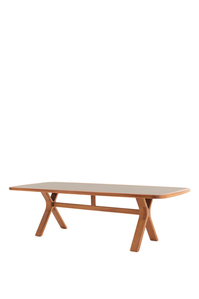 Surtone Avend Porselen Tablalı İroko 8 Kişilik Bahçe Masası