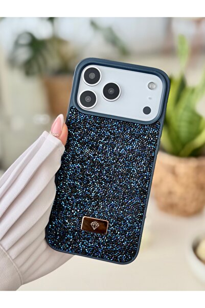 Go Aksesuar iPhone 17 Promax Compatible Diamond Design Stone Sparkling Shiny Diamond Case