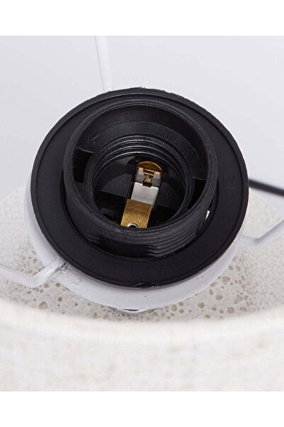 REDTAG White Textured Ceramic Table Lamp