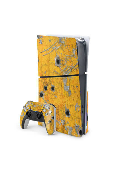 ACME LABS Autocolant skin pentru consola PlayStation 5 - Gloanțe și daune de luptă