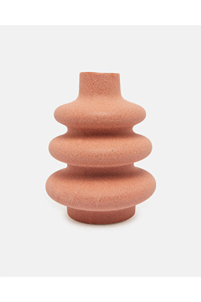 REDTAG Brown Ceramic Embellished Vase