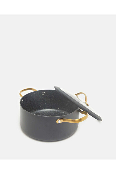 REDTAG Black Aluminum Non Stick Dutch Oven With Glass Lid (22Cm)
