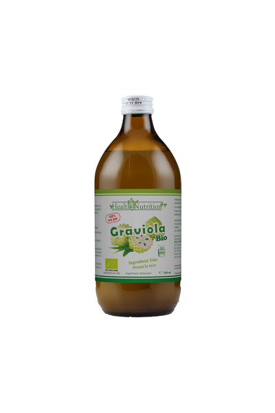 Health Nutrition Graviola BIO – Suc 100% pur, 500 ml