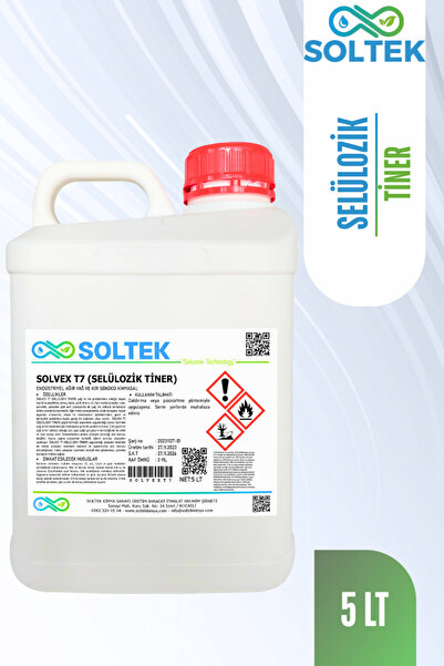 SOLTEK KİMYA Solvex T7 Selülozik Tiner 5LT