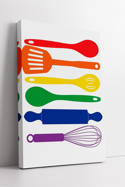 KOSS Dijital Artă decorativă modernă pentru bucătărie, pictură pe pânză cu il...