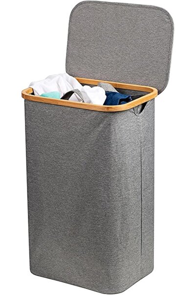 Home Dwell Bamboo Laundry Basket/Laundry Bag - Large 40 x 33 x 75 cm