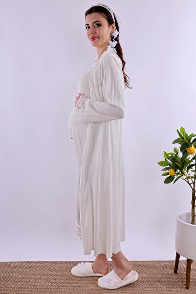 ByLohusa Effortt Ecru Maternity Maternity Set