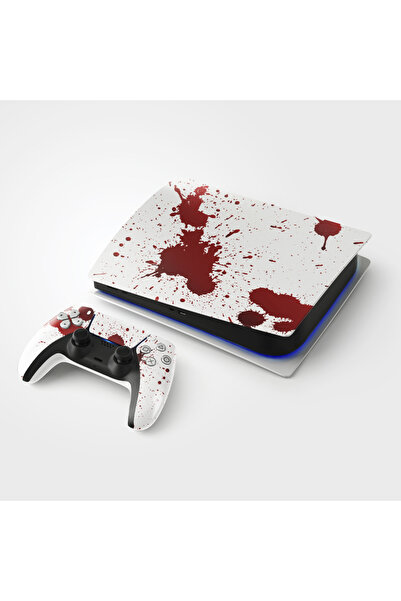 ACME LABS Skin Sticker PlayStation 5 Gaming Console Cover Wrap- Blood Splash