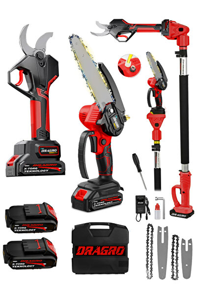 Dragro 50mm Dijital Göstergeli Budama Makası Otomatik Yağlama Kömürsüz Tester...