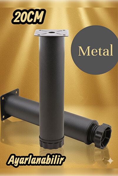 MH MiniHediye Akça Ayarlanabilir Metal 20 Cm Siyah Mobilya Kanepe Koltuk Baza...