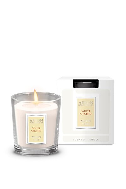 Areon Home Premium Perfume Scented Candle Moon Line White Orchid