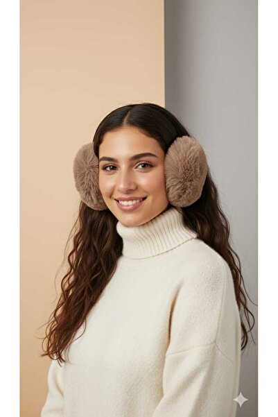 Betülce Foldable soft texture plush earmuff
