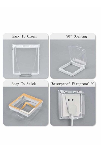 Generic Wall Switch Waterproof Cover Box - Universal Plug Socket Flip Cap