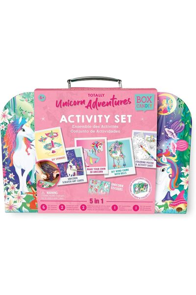 Box Candiy Unicorn Adventure Travel Suitcase Craft & Activity Set BCS2107 (Ages 6+)
