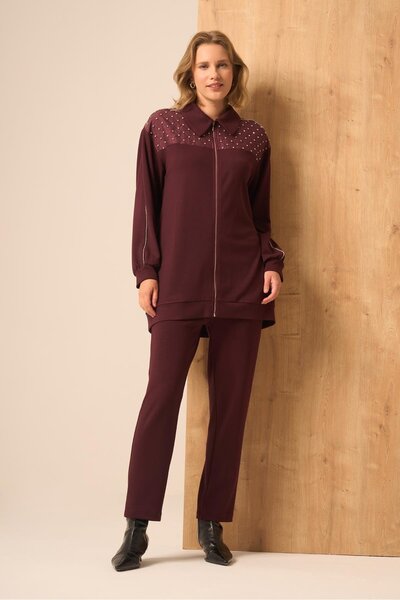 FTZ WOMEN Costum de damă cu piatră Prune 30938