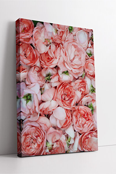 KOSS Dijital Buchet de trandafiri roz somon, pictură decorativă modernă pe pâ...