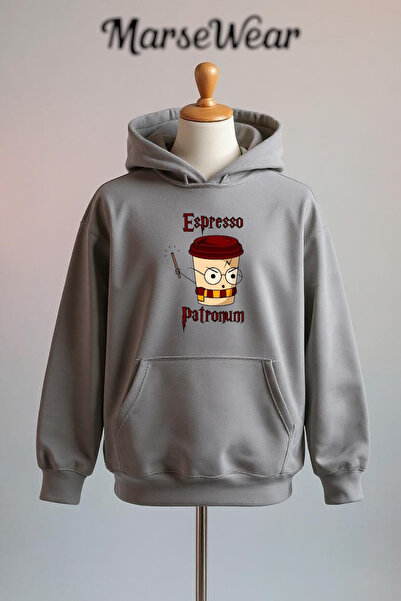 Vordevia سويت شيرت إسبريسو باترونويم مطبوع قطن 3 خيوط O قصة فضفاضة