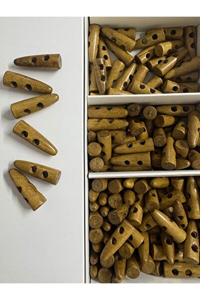 Ayda Craft Shop Ahşap Fildişi Çoban Düğme 3 cm (6adet)