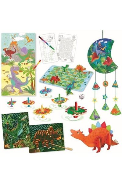 Box Candiy Dino Adventure Travel Case Craft & Activity Set (Ages 6+)