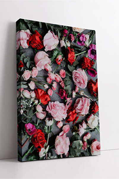 KOSS Dijital Artă decorativă modernă de perete cu tematică de aranjament flor...