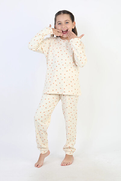 My Hanne Patterned Girl's Pajama Set 51240