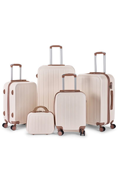 LİMRA A travel bag set consisting of 5 luggage bags of various sizes, made of strong and lightweight materials.