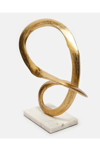 REDTAG Gold Orlando Metal Décor Accent Marble Base