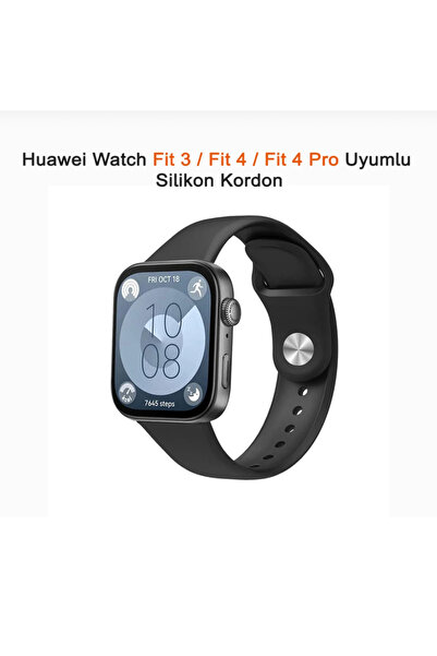 Bushco Store Huawei Watch Fit 3/Fit 4/fit 4 Pro Uyumlu Silikon Yumuşak Spor K...